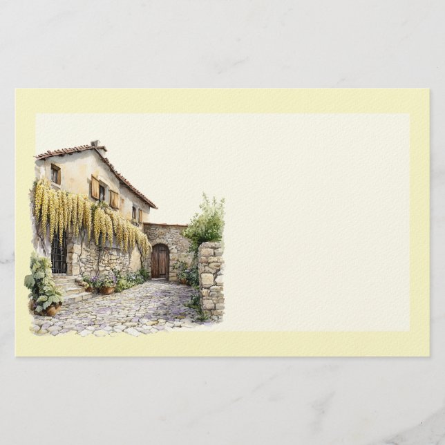 Italian Spring Clipart Stationery (Front)