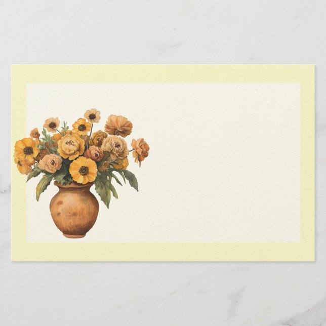 Italian Spring Clipart Stationery (Front)