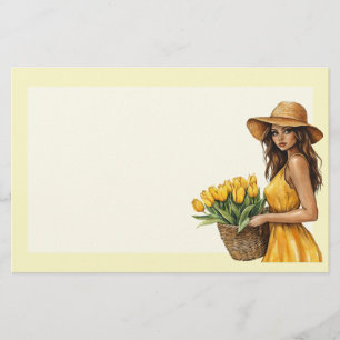 Italian Spring Clipart Stationery