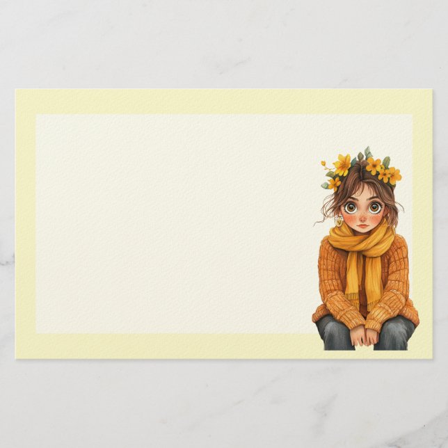 Italian Spring Clipart Stationery (Front)
