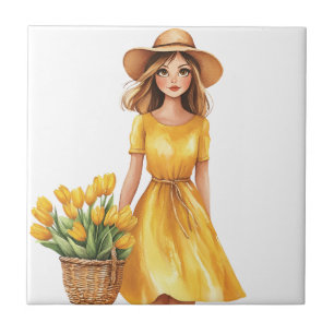 Italian Spring Clipart Tile