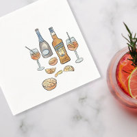 Italian Spritz Cocktail Napkins