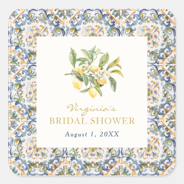 Italian Square Sticker (Front)