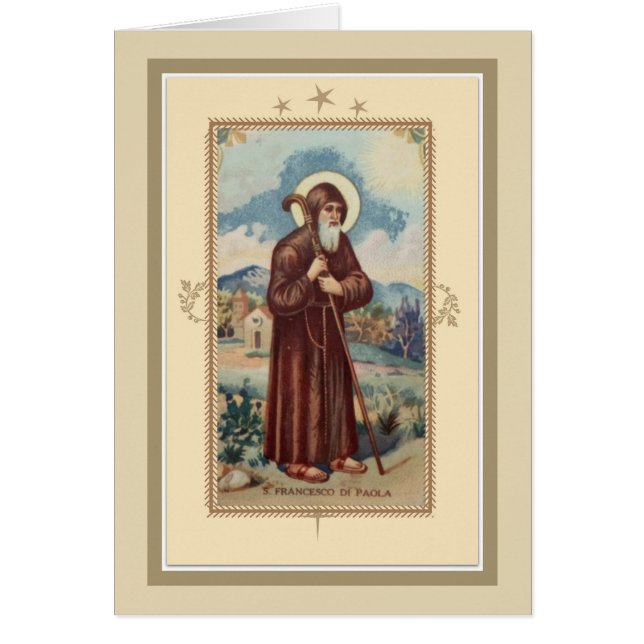 Italian St. Francesco Di Paola Religious (Front)