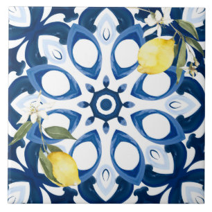 Italian style,mediterranean,majolica,lemon, tile