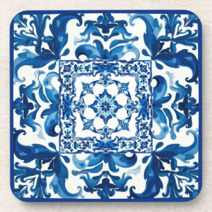 Italian style,Mediterranean,mosaic,blue, Coaster