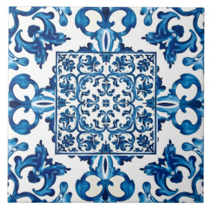 Italian style,Mediterranean,mosaic,blue, Tile