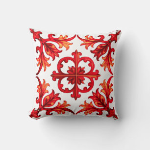 Italian style,mosaic,red cushion