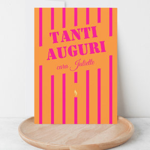 Italian tanti auguri birthday greeting card