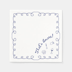 Italian "That's Amore" Engagement Bridal Napkins