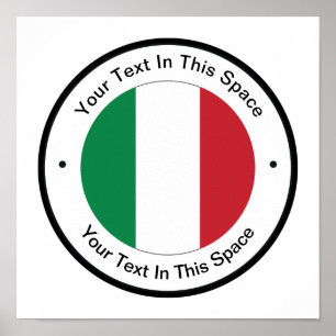 Italian Theme Promotional Poster Template