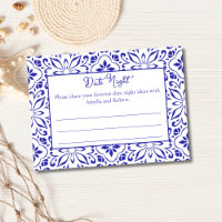 Italian Tiles Blue Date Night Ideas Bridal Shower