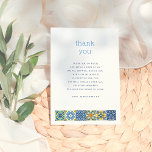 Italian Tiles | Lemon Bridal Shower Thank You<br><div class="desc">Bridal shower thank you cards with simple typography and a custom message. Made to match our "Italian Tiles | Lemon Theme Summer Bridal Shower" invitations. View the collection linked on this page for matching items or visit our store for more bridal shower designs.</div>