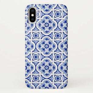 Italian tiles,majolica,blue and white pattern    Case-Mate iPhone case