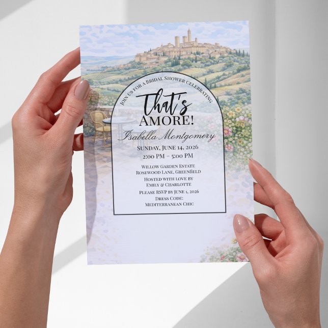 Italian Tuscany That’s Amore Bridal Shower Invitation (Italian Tuscany That’s Amore Bridal Shower Invitations
)