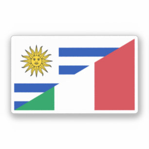 Italian Uruguayan flag