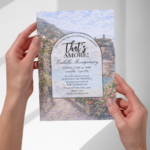 Italian Vernazza That’s Amore Bridal Shower Invitation