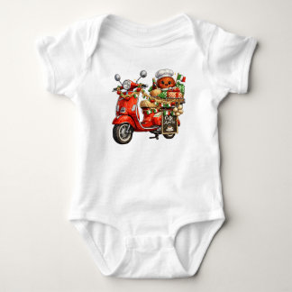 Italian Vespa Cute Little Meatball Outfit Baby Bodysuit