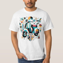 Italian Vespa Geometric Design 