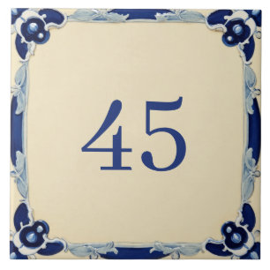 Italian Villa Lemon Blue White Majolica Tile