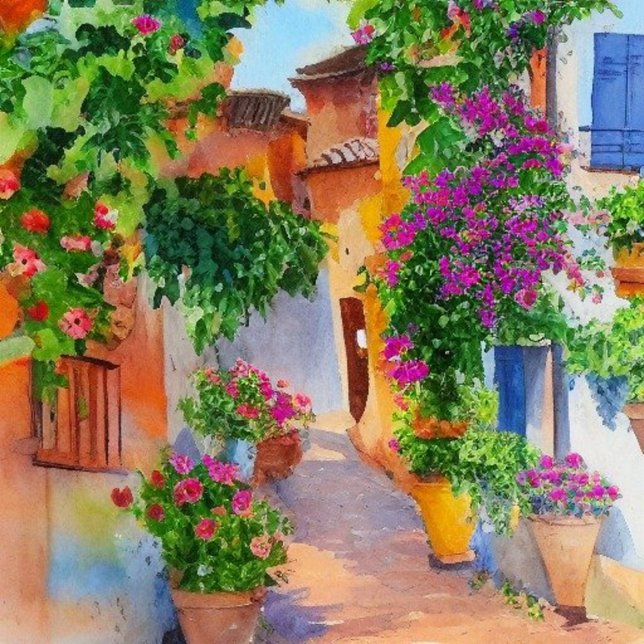 Italian Village Ceramic Ornament (Creator Uploaded)