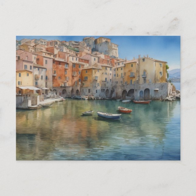 Italian Village Mediterranea Postcard (Front)