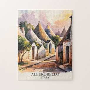 Italian Village Trulli Vintage Alberobello Puglia Jigsaw Puzzle