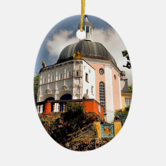 ITALIAN VILLAGE WALES CERAMIC TREE DECORATION (Front)