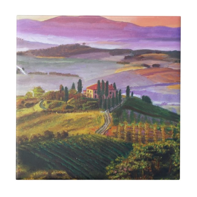 Italian vineyards tile (Front)