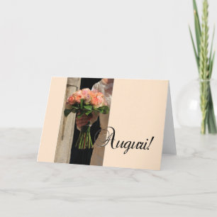 italian  wedding congratulations card