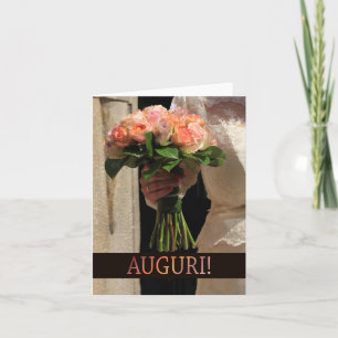 italian  wedding congratulations card