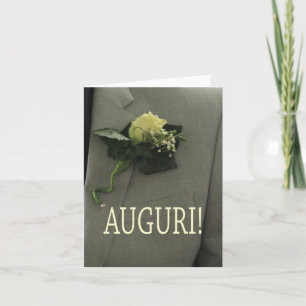 italian wedding congratulations card