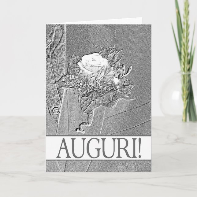 italian  wedding congratulations card (Front)