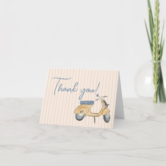 Italian Wedding Thank you Card  (Front)