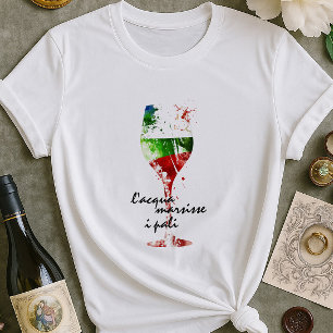 Italian Wine Lover Shirt   Stylish Vino Graphic