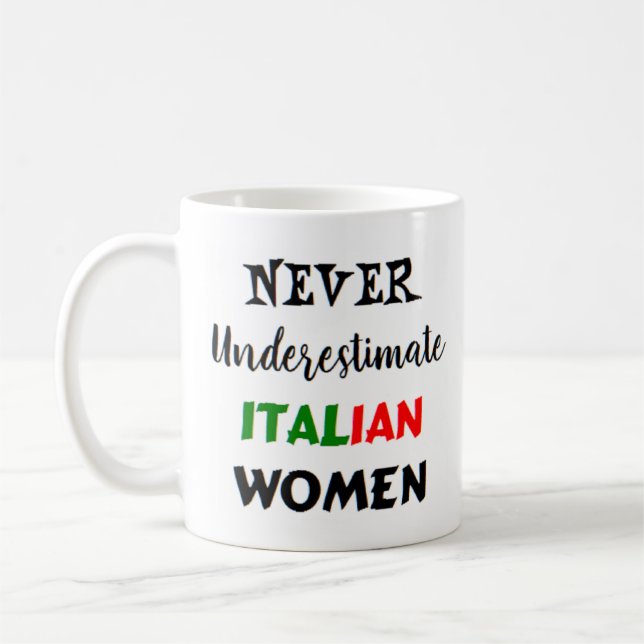 italian women coffee mug (Left)
