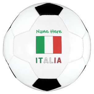 Italiana Bandiera Italia Flag Personalised Soccer Ball