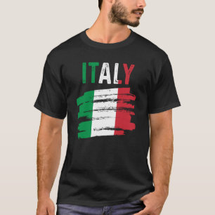 Italiano Pride Patriotic Italian Roots Italy Flag T-Shirt