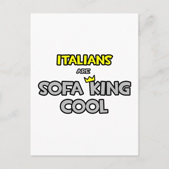 Italians Are Sofa King Cool Postcard (Front)