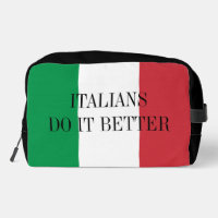 Italians do it better funny flag of Italy toiletry