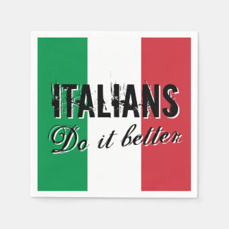 Italians do it better funny paper party napkins