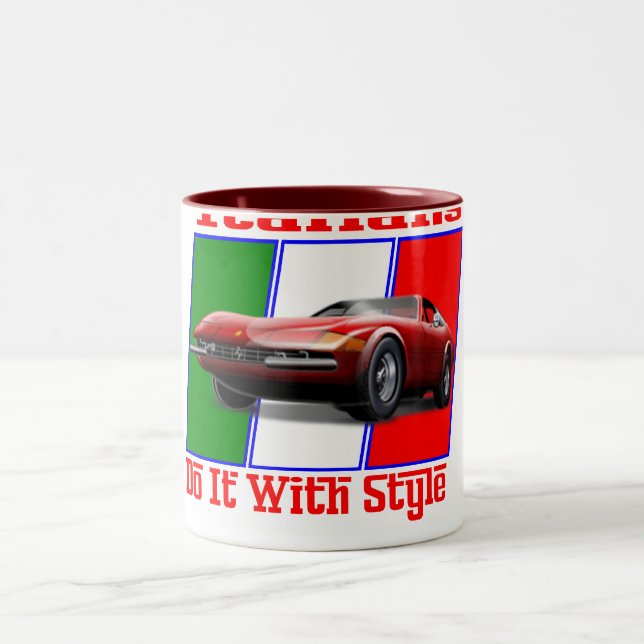 Italians do it with style Two-Tone coffee mug (Center)