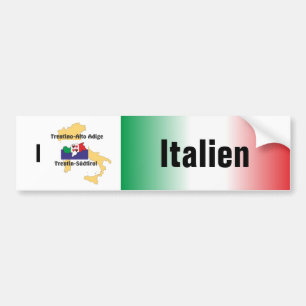 Italien - Italia Autoaufkleber Bumper Sticker