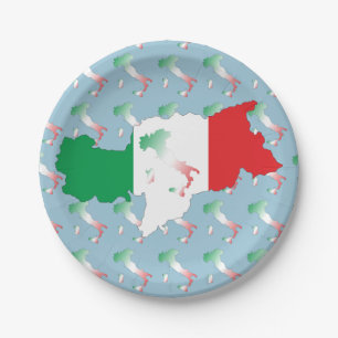 Italien - Italia Teller Paper Plate