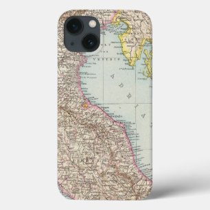 Italien nordliche Halfte, Map of North Italy iPhone 13 Case