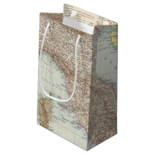 Italien nordliche Halfte, Map of North Italy Small Gift Bag