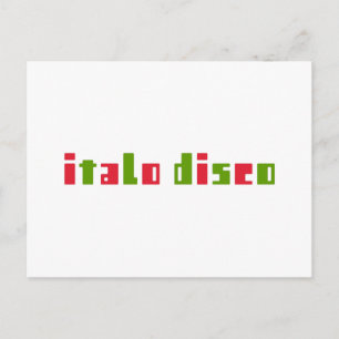 ITALO DISCO POSTCARD