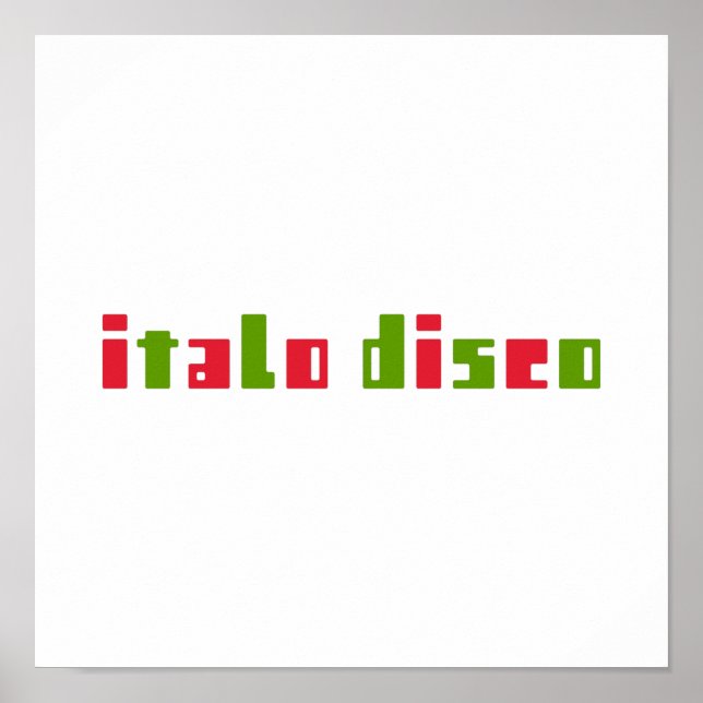 ITALO DISCO POSTER (Front)