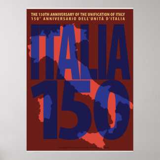 Italy 150th Anniversary of Unification Poster