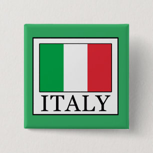 Italy 15 Cm Square Badge